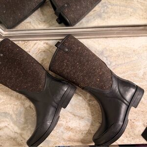 UGG Black and Brown Winter Boots size 10 us